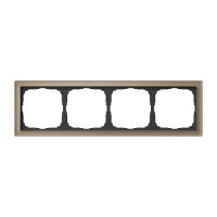 Systeme Electric ArtGallery Pure Органическое стекло Шампань Рамка 4-ая