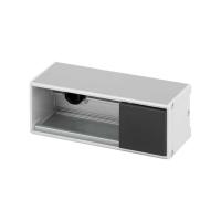 Simon Офиблок Line из алюминия на 2 механизма цвета графит K45 Connect