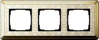 Gira ClassiX Art Латунь/Кремовый Рамка 3-ая