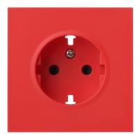 Лицевая панель для розетки 2к+з, красный (35632 RD)