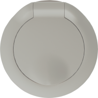 Donel Накладка для розетки Schuko с заземлением, с крышкой, 16A 250 В~, матовый кашемир, серия D16, DO45435