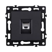 Розетка Ethernet RJ45 Cat.6, черный Kollinger Asthetik AS-017BK