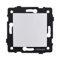 Выключатель 1-клавишный перекрестный 10А/250В, изогнутый, белый Kollinger REA-R-006WH для Aspekt, Eleganz, Reflex