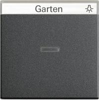 Gira Одинарная клавиша с полем для надписи и подсветкой