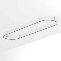 Основание ART-APRIORI-OVAL-ROD-200-4000x1000 (TN) (Arlight, IP20 Металл, 3 года)