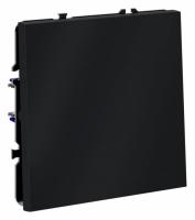 Выключатель встраиваемый VOLTUM S70 одноклавишный 10А, (графит)