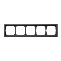 Systeme Electric ArtGallery Pure Металл Оникс Рамка 5-ая