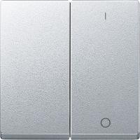 SE Merten SM Алюминий Две клавиши с пиктограммой «вкл» и «откл»