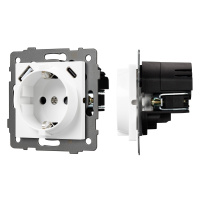 Arlight Механизм розетки с быстрой USB зарядкой SCT-MUAC-PL-WH-V (250V, 16A) (-)