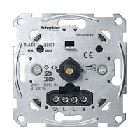 SE Merten Механизм универсального поворотно-нажимного светорегулятора, LED 4-400Вт