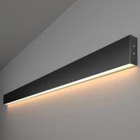 Линейный светодиодный накладной односторонний светильник 128см 25Вт 3000К черная шагрень 101-100-30-128 Elektrostandard Grand a042933