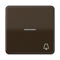 JUNG CD 500/CD plus Коричневая Клавиша 1-ая с/п с символом ЗВОНОК