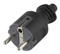 ЭРА V4(B) Черный Вилка c/з 16A прямой ввод