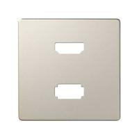 Simon 82 Накладка для розетки HDMI + USB 2.0 для передачи данных цвета шампань