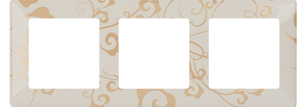 Legrand Valena LIFE Ампир бежевый Рамка 3-ая