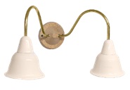 BIRONI Кампана Настенный светильник 2 плафона, песочное золото, золото 31/10