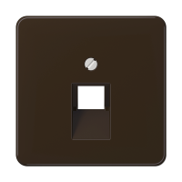 JUNG CD 500/CD plus Коричневая Накладка 1-ой наклонной ТЛФ/комп розетки
