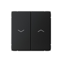 Systeme Electric ArtGallery Карбон Выключатель 2-клавишный для жалюзи, 2х сх.4, 10А, механизм, быстрозажим. клем.