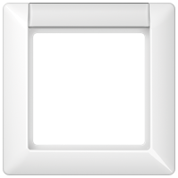 JUNG Рамка 1-кратная для вертикальной и горизонтальной установки с полем для надписи белая