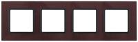 ЭРА 14-5104-25 Elegance Бордо/антрацит Стекло Рамка 4-ая