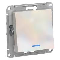 SE AtlasDesign Жемчуг Переключатель 1-клавишный с подсветкой, сх.6а, 10АХ, механизм