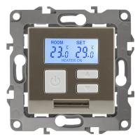 ЭРА 12-4111-04 Терморегулятор универс. 230В-Imax16А, IP20, 12, Шампань