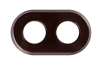 BIRONI Шедель Керамика Коричневый Рамка 2-ая (скрытый и накладной монтаж)