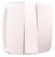 Лицевая панель OMEGA (Жемчуг) для 3-клавишных выключателей QUANT OP2050