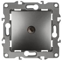 ЭРА 12-3101-12 Графит Розетка TV одиночная, IP20, 12