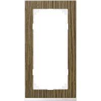 SE Merten SM M-Pure Decor Дуб/Бриллиантовый бел Рамка 2-ая без перегородки