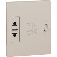 BT Living now Песочный Розетка для электробритв 230В-127/230В 20ВА 3 мод