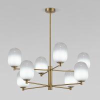 Потолочный светильник со стеклянными плафонами 60161/8 латунь Eurosvet Loona