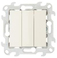 Simon 24 Слоновая кость Трехклавишный выключатель Simon 24 Слоновая кость Трехклавишный выключатель