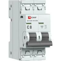 EKF Автоматический выключатель 2P 8А (C) 6кА ВА 47-63N PROxima