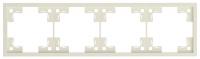 Четырехместная рамка, кремовый сатин (35840 MC)