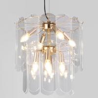 Подвесная люстра со стеклянными плафонами 60170/8 золото Eurosvet Claire