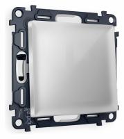 Комплект механизма 1-клавишного перекрестного выключателя ALFA MA401030 Серебро глянец QUANT