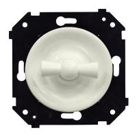 BIRONI Шедель Бриз Слоновая кость матовый Выключатель 2-кл (скрытый монтаж)