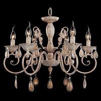 Подвесная люстра 10009/6 золото с белым Eurosvet Galatea