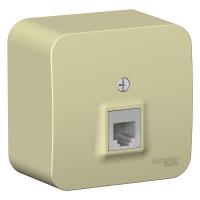 SE Blanca наруж Беж Розетка телефонная RJ11 изолир. пластина