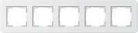 Gira E3 Белый глянцевый Рамка 5-ая