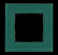 Jasmart Рамка 1-постовая, стекло цвет Лазурный