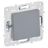 IEK SKANDY Серый Выключатель 1-клавишный перекрестный 10А SK-V03Gr