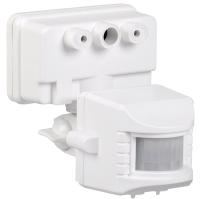 IEK Датчик движения ДД 019 белый, макс. нагрузка 1100Вт, угол обзора 120град., дальность 12м, IP44,