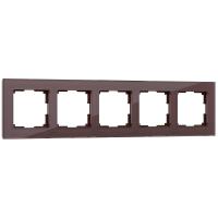 Рамка на 5 постов (мокко) WL01-Frame-05
