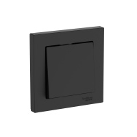 Systeme Electric AtlasDesign Карбон Выключатель 1-клавишный, сх.1, 10АХ, в сборе, быстрозажим. клем.