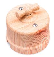 BIRONI Лизетта Пластик Карельская сосна Выключатель перекрестный 1-кл