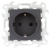 Simon 24 Графит Розетка 2К+3 Sсhuko с защитными шторками Simon 24 Графит Розетка 2К+3 Sсhuko с защитными шторками