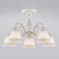 Потолочная люстра 60107/5 белый с золотом Eurosvet Campina