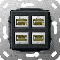 Gira S-55 Разъем MJ RJ45 Cat 6A 10 GB 4 местн. LSA Plus